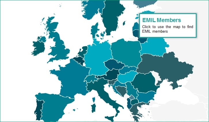MAp of EMIL Members
